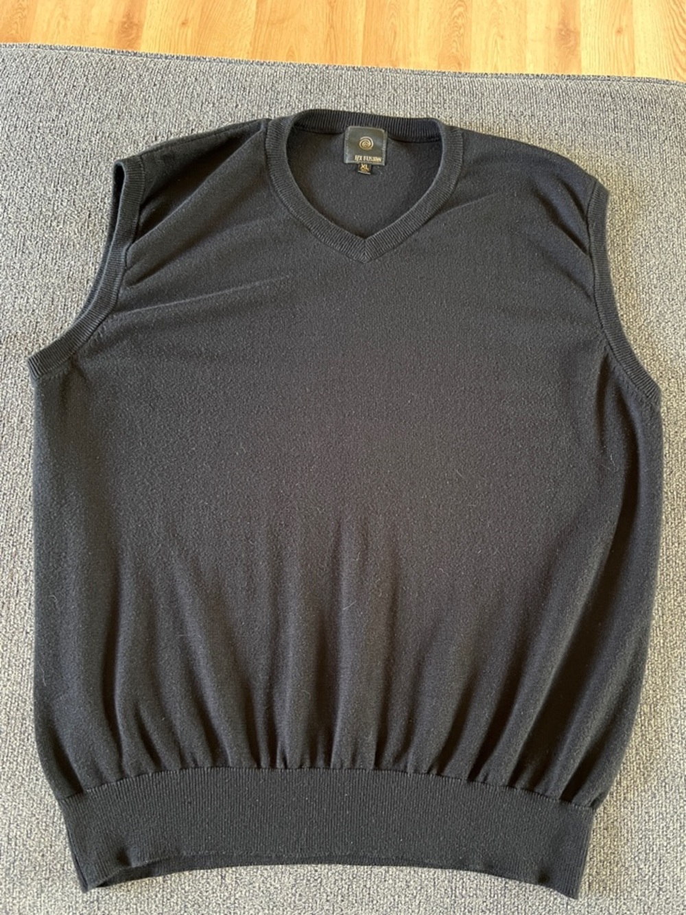 FX Fusion V-Neck Black Men's Sweater Vest